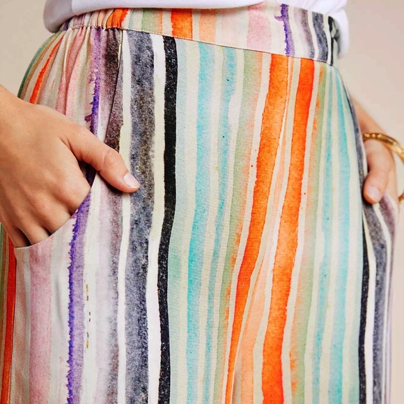 Anthropologie Mina Striped Wide-Leg Pants - Picture 5 of 5